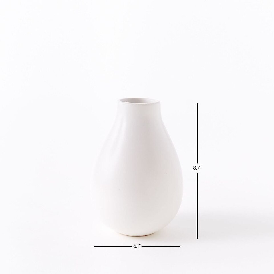 Pure White Ceramic Vases West Elm Australia